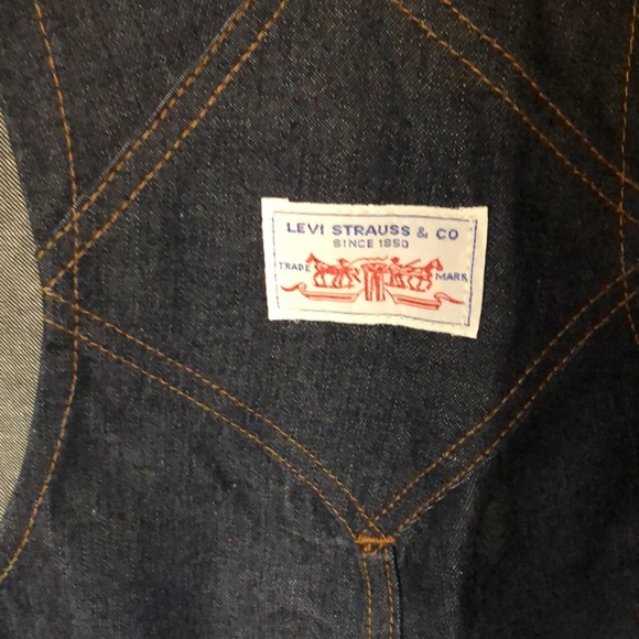 NWOT Vintage Levi’s Jean Overalls orange tab - Picture 5 of 7